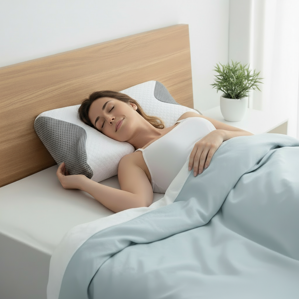 Oreiller cervical en mousse à mémoire de forme